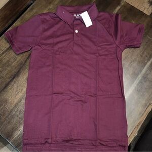 The Children’s Place Boys Size Large (10/12) Redwood Uniform Pique Polo NWT